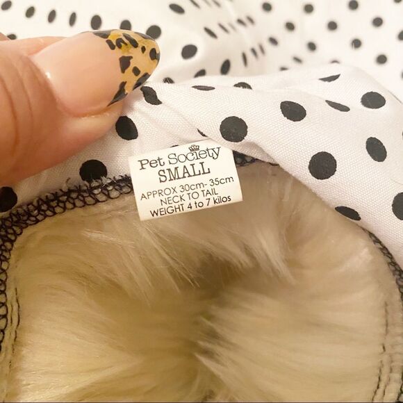 Pet Society Quilted Winter Jacket with Gold Zippers for small dogs - Picture 6 of 10